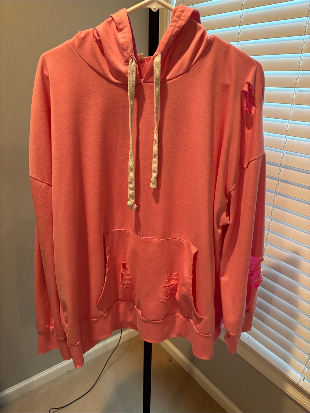 Distressed hoodie